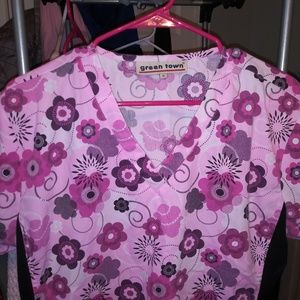 Sz med scrub top